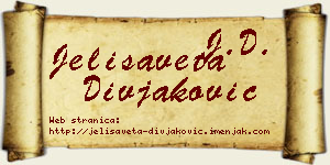 Jelisaveta Divjaković vizit kartica